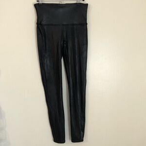 Spanx Faux Leather Leggings, Size Large